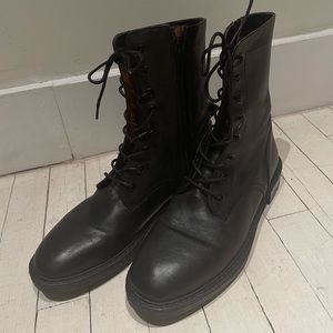 *brand new* Zara Combat Boots - REAL LEATHER